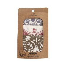 Load image into Gallery viewer, Halo Dish and Bowl Cover Large Set of 3 Butterflies & Dragonflies | Nicole Peach