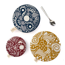 Load image into Gallery viewer, Halo Dish and Bowl Cover Small Set of 3 Paradise | Crimson Langeveldt