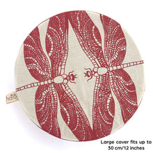 Load image into Gallery viewer, Halo Dish and Bowl Cover Large Butterflies & Dragonflies | Nicole Peach