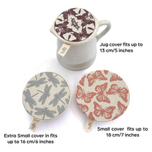 Load image into Gallery viewer, Halo Dish and Bowl Cover Small Set of 3 Butterflies & Dragonflies | Nicole Peach