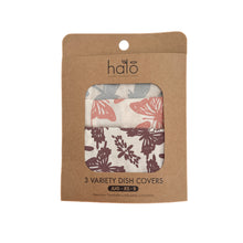 Load image into Gallery viewer, Halo Dish and Bowl Cover Small Set of 3 Butterflies & Dragonflies | Nicole Peach