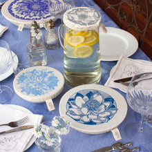 Load image into Gallery viewer, Halo Dish and Bowl Cover Small Set of 3 African Flowers | Gabriele Jacobs