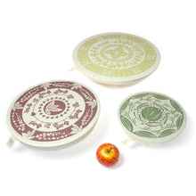 Load image into Gallery viewer, Halo Dish and Bowl Cover Large Set of 3 Herbs | Phathu Nembilwi