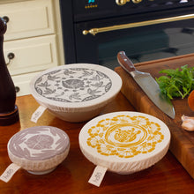 Load image into Gallery viewer, Halo Dish and Bowl Cover Small Set of 3 Herbs | Phathu Nembilwi