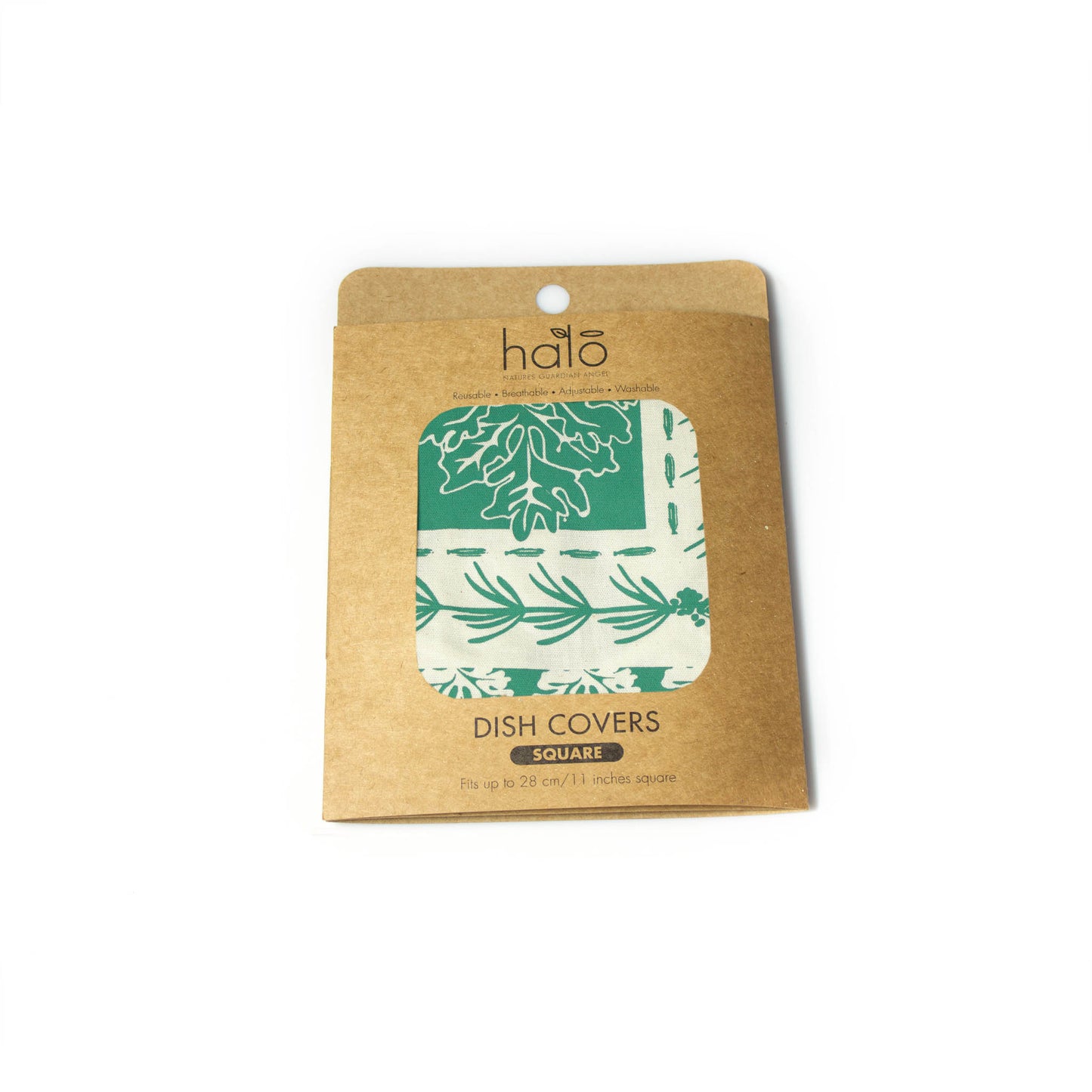 Square Reusable Dish Cover | Herbs | Pine