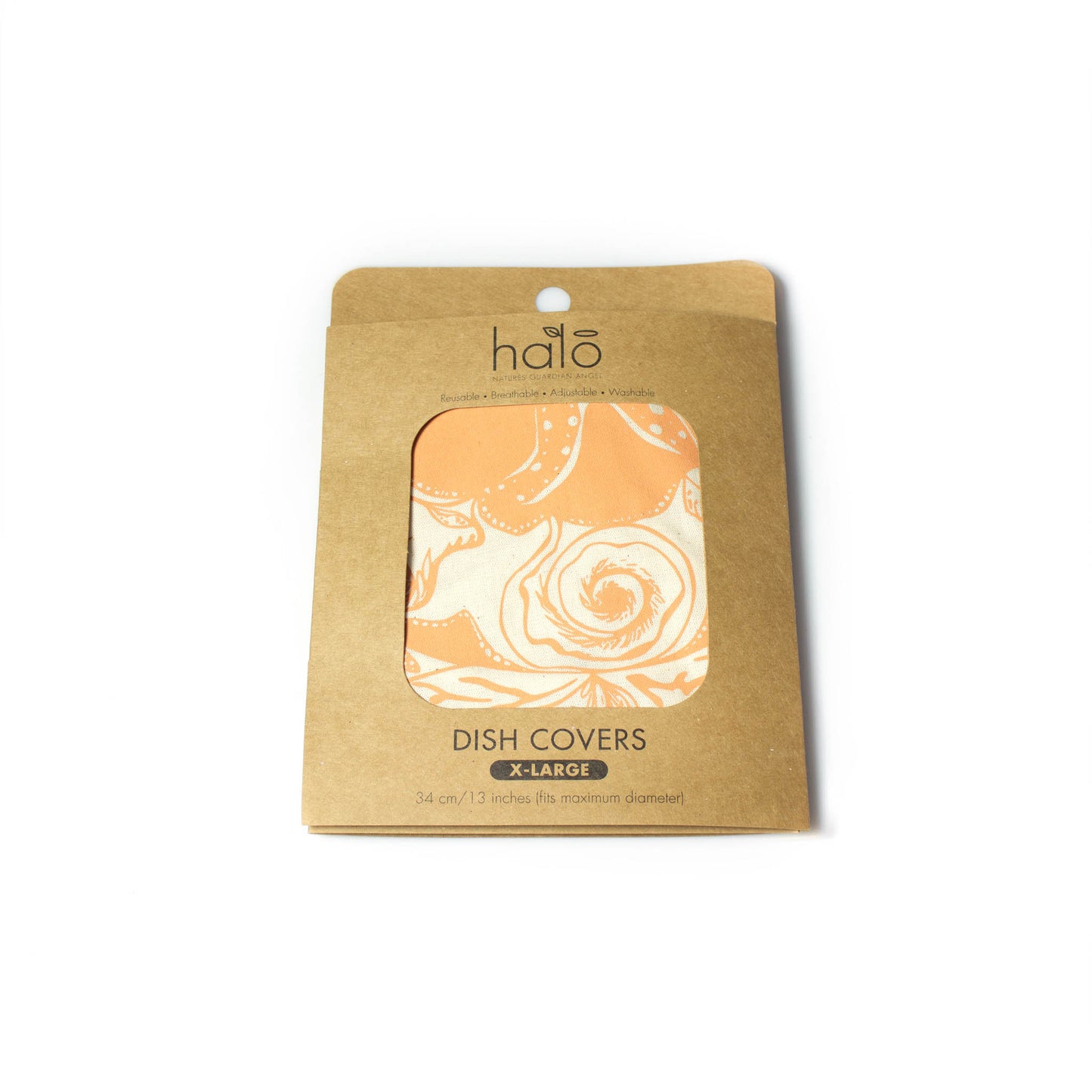 Extra Large Reusable Dish Cover | Starfish | Peach