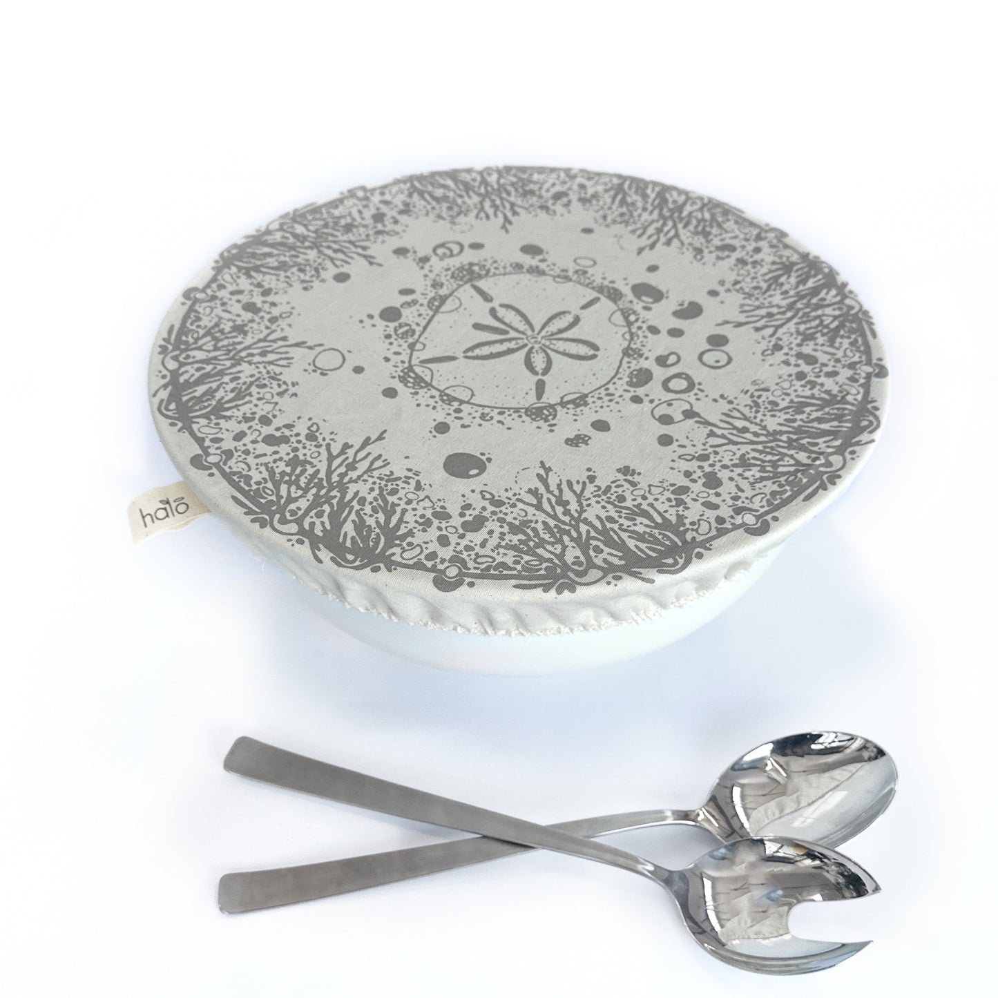 Extra Large Reusable Dish Cover | Beach House | Fossil Grey