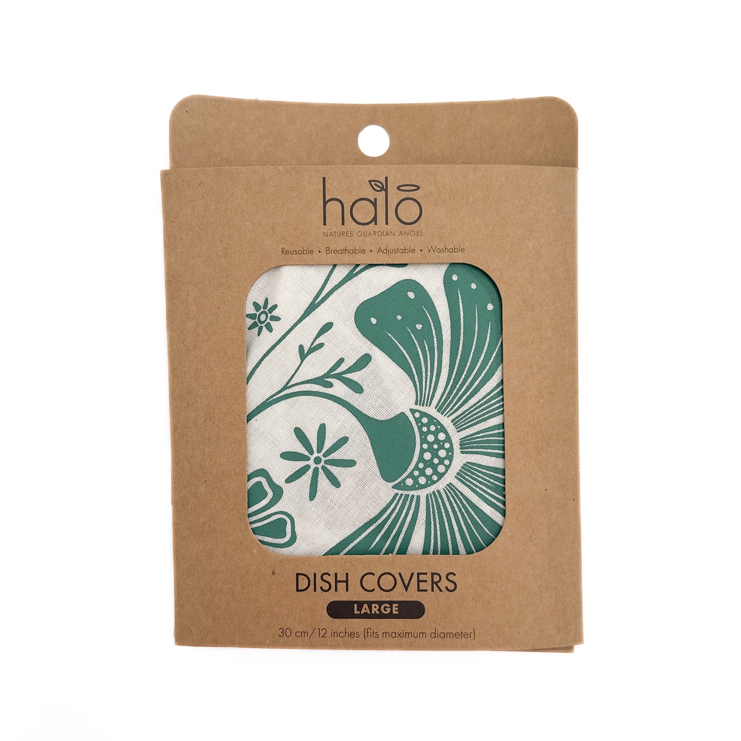 Large Reusable Dish Cover | Retrobloom | Bottle Green