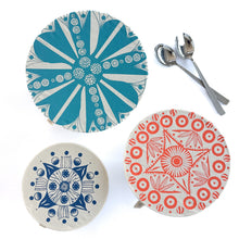 Load image into Gallery viewer, Halo Dish and Bowl Cover Large Set of 3 Aloe | Kirsten Davidson

