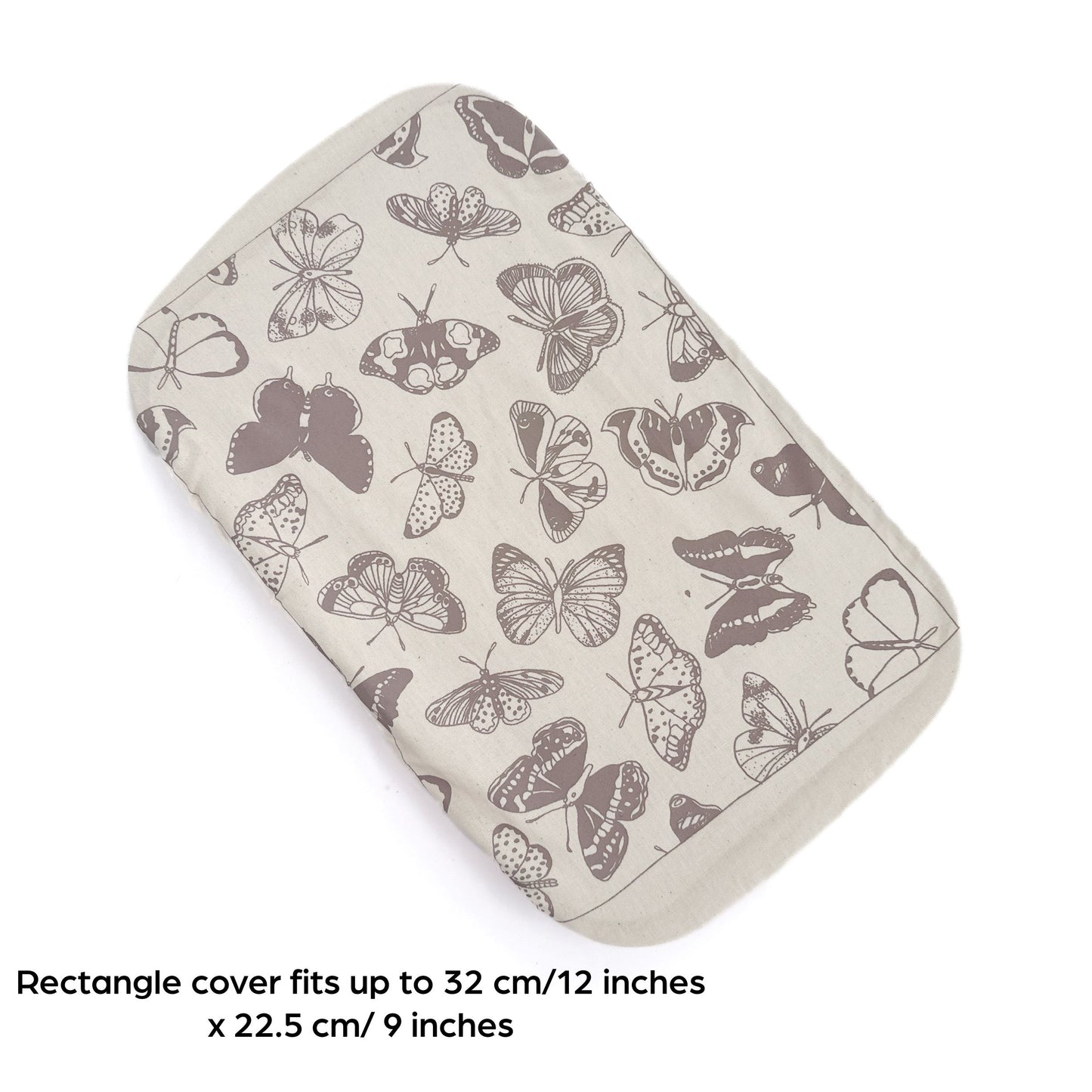 Rectangle Reusable Dish Cover | Butterflies & Dragonflies | Stone Grey