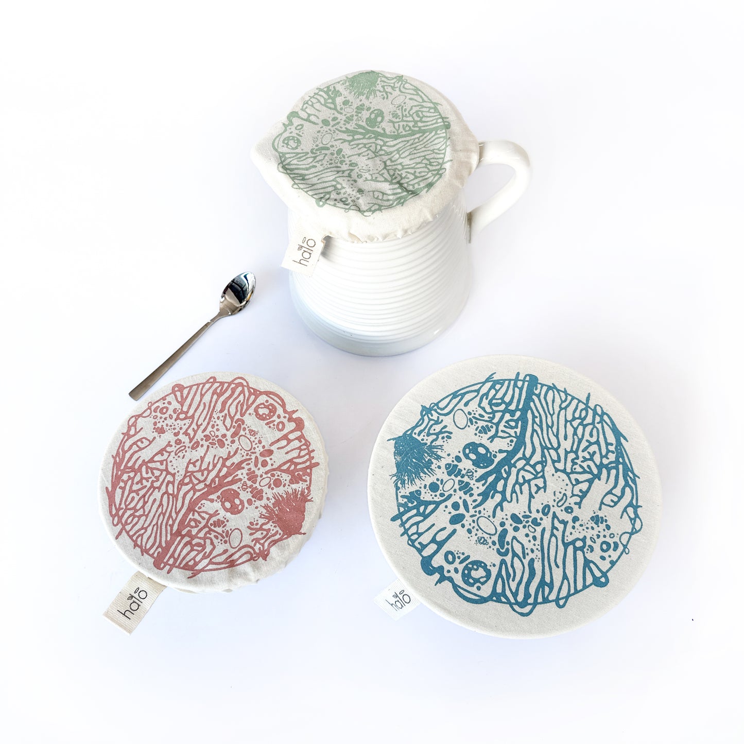 Reusable Dish Cover Set of 3 | Small Sizes | Beach House