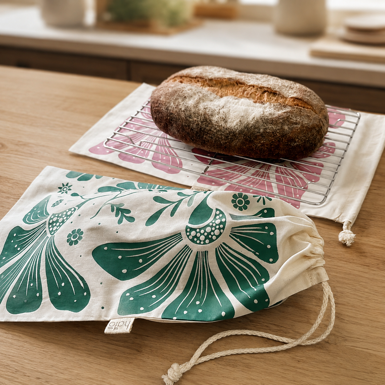 Reusable Cotton Bread Bag | Retrobloom