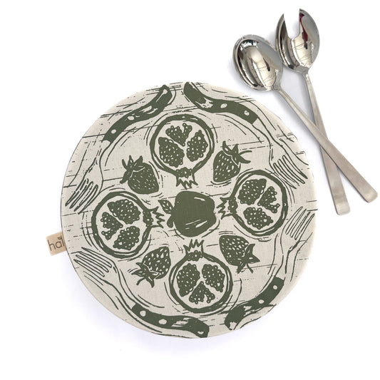 Large Reusable Dish Cover | Farm To Table | Olive
