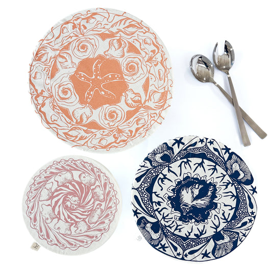 Reusable Dish Cover Set of 3 | Starfish