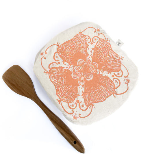Square Reusable Dish Cover | Starfish | Peach
