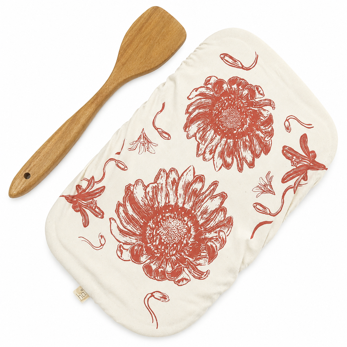 Rectangle Reusable Dish Cover | African Flower | Dusty Clay