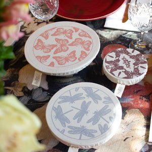 Halo Dish and Bowl Cover Small Set of 3 Butterflies & Dragonflies | Nicole Peach