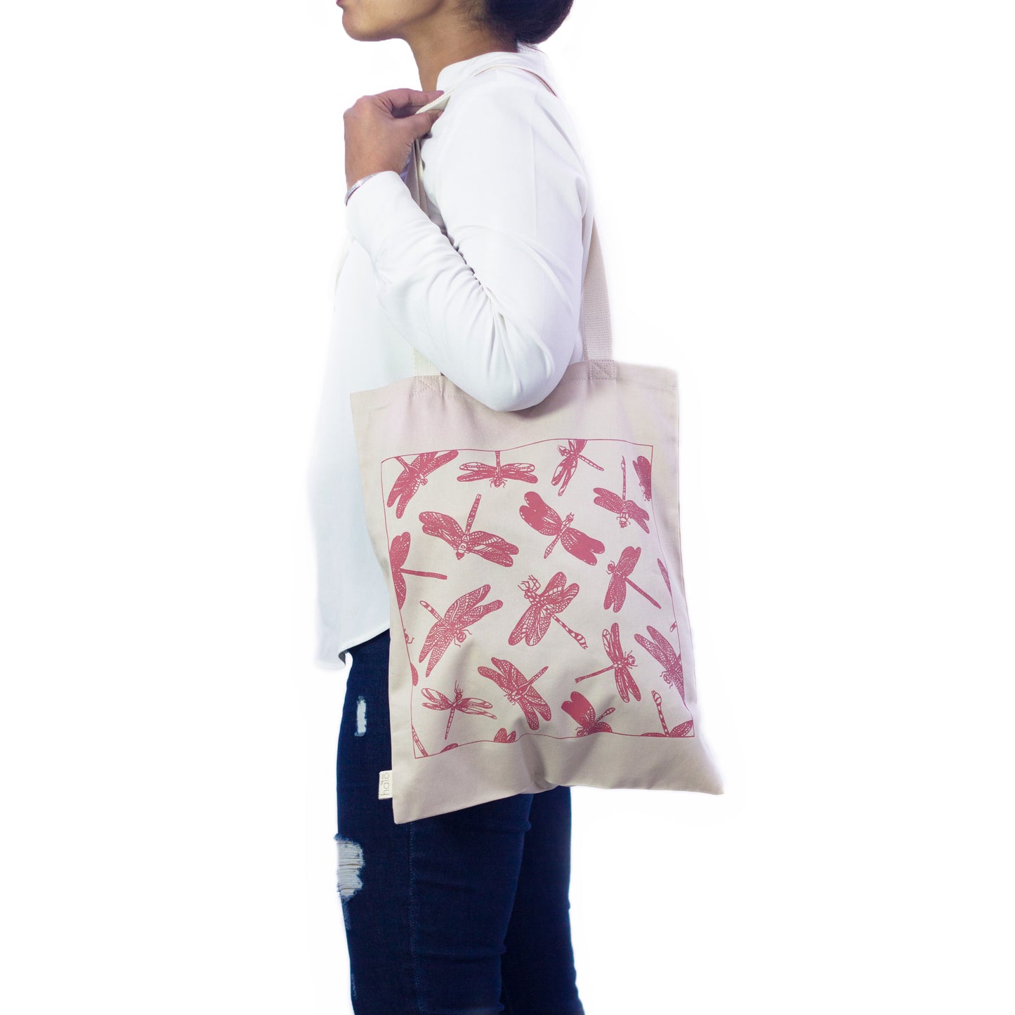 Halo Shopper | Butterflies & Dragonflies | Roasted Red & Sand