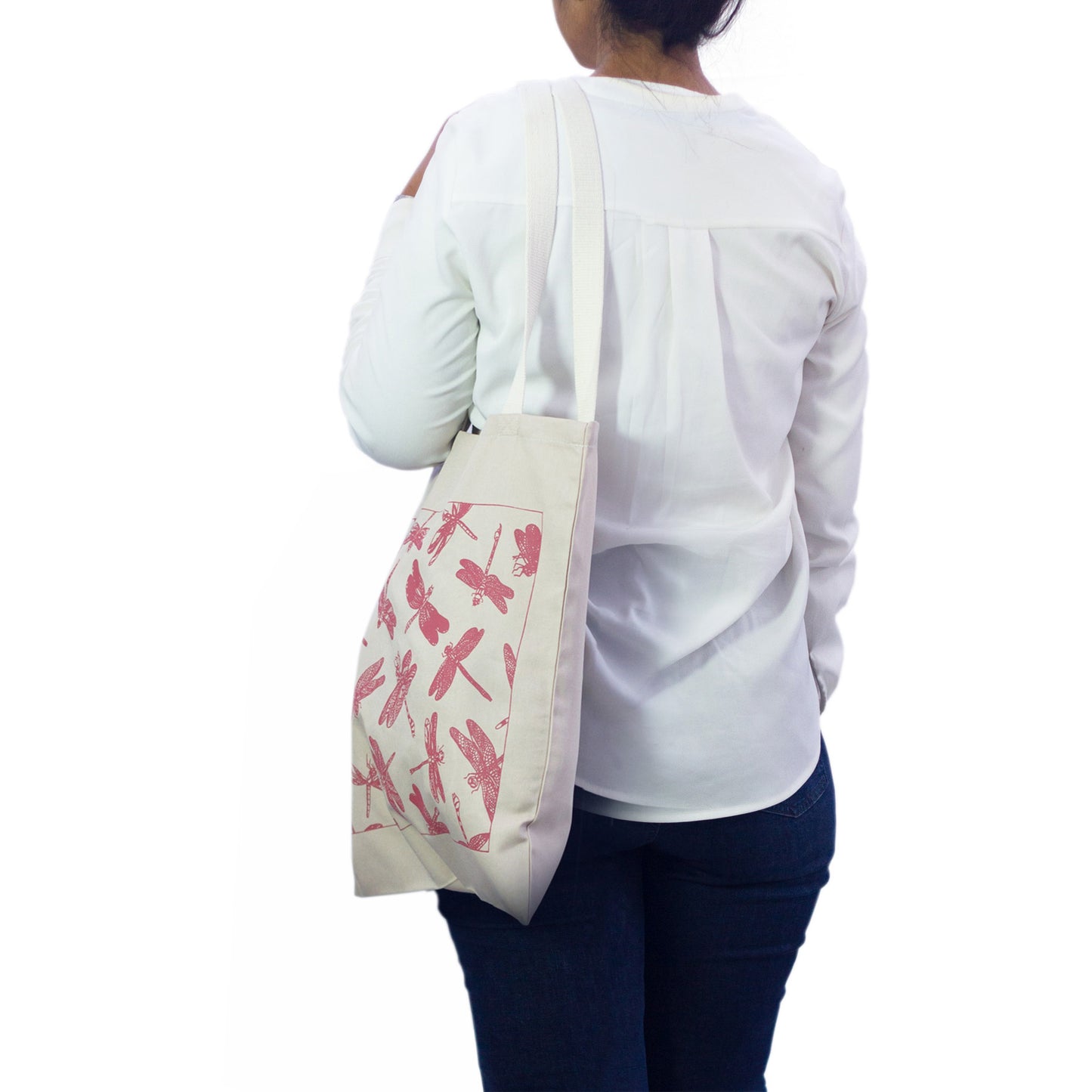 Halo Shopper | Butterflies & Dragonflies | Roasted Red & Sand