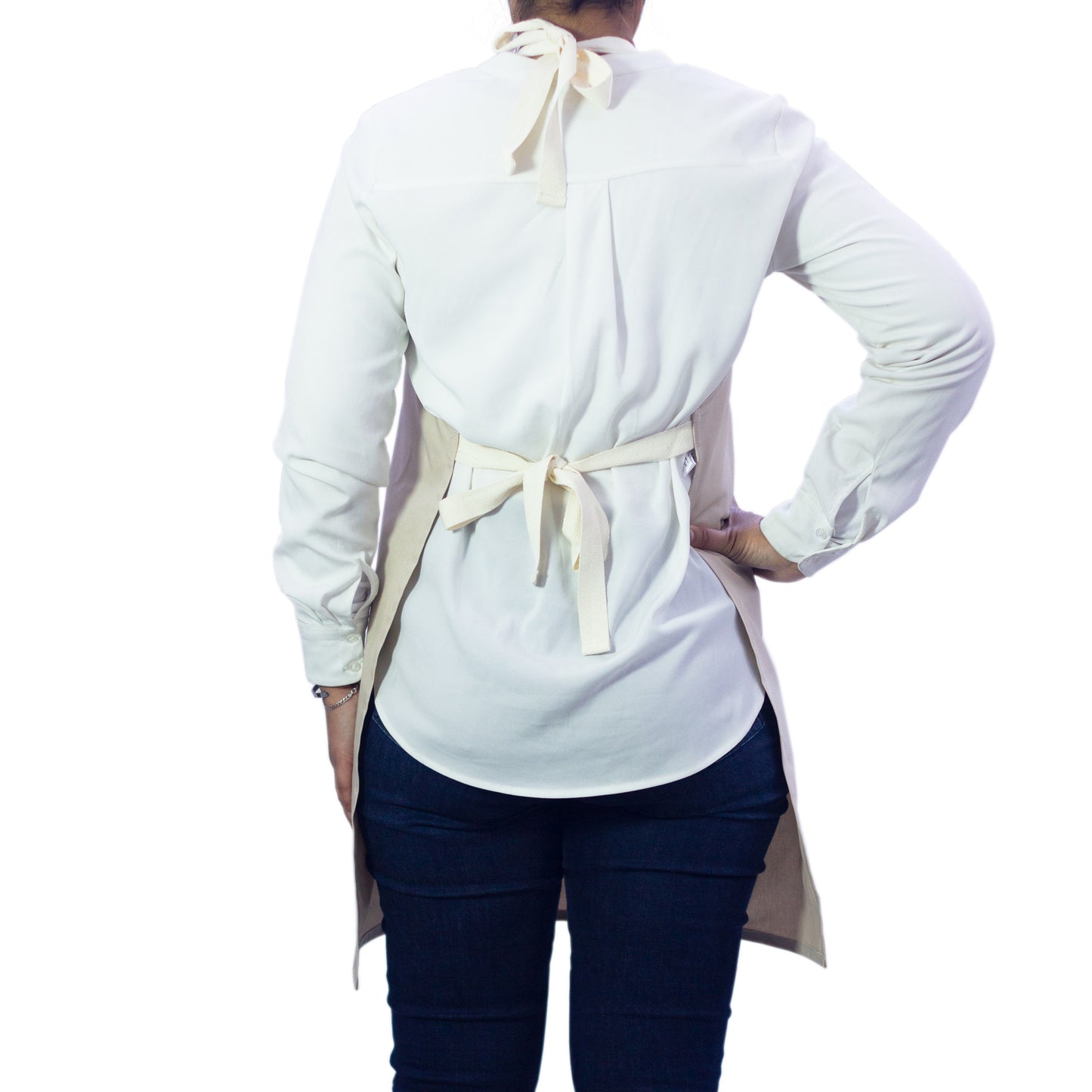 Halo Apron | Butterflies & Dragonflies | Eggplant & Sand