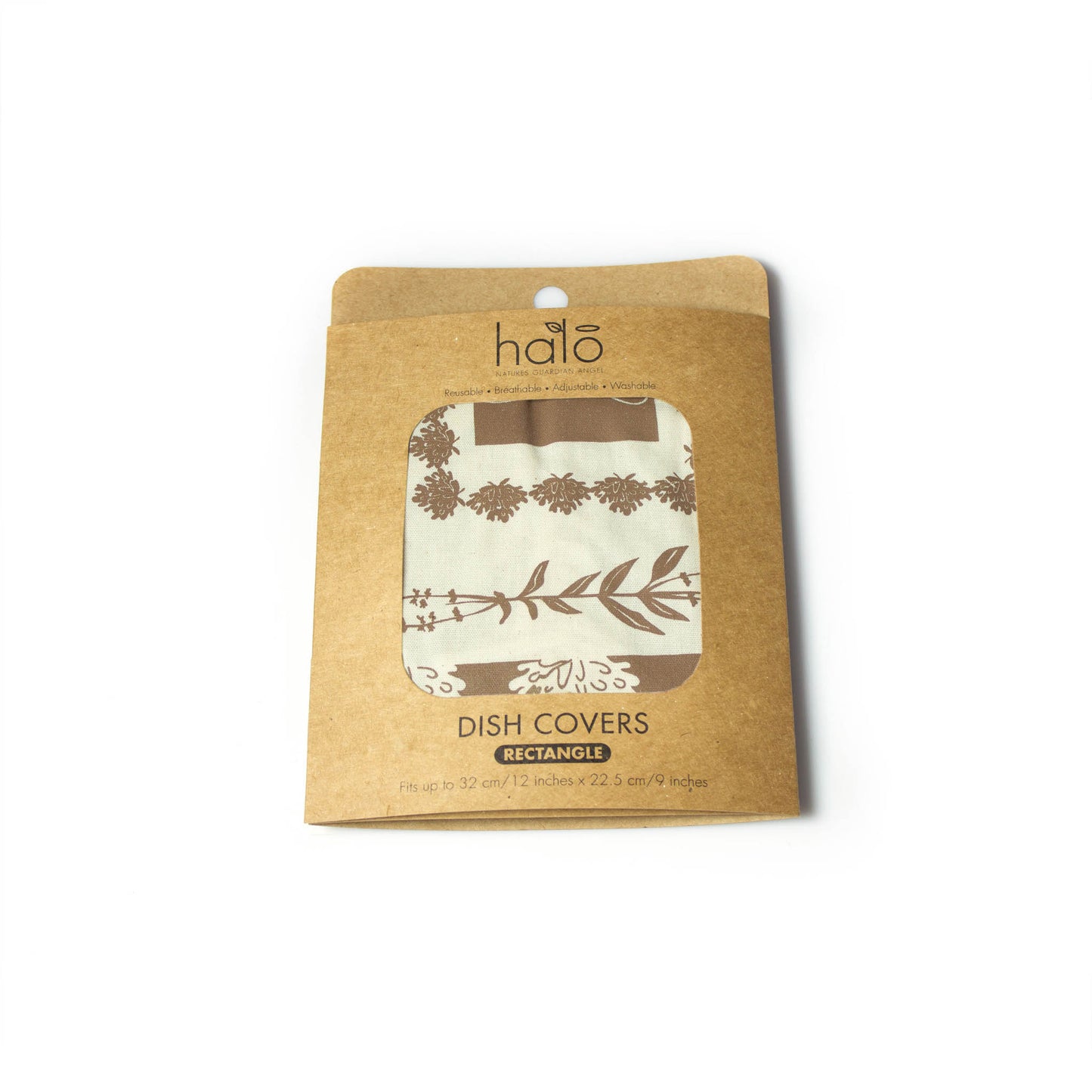 Rectangle Reusable Dish Cover | Herbs | Black Coffee