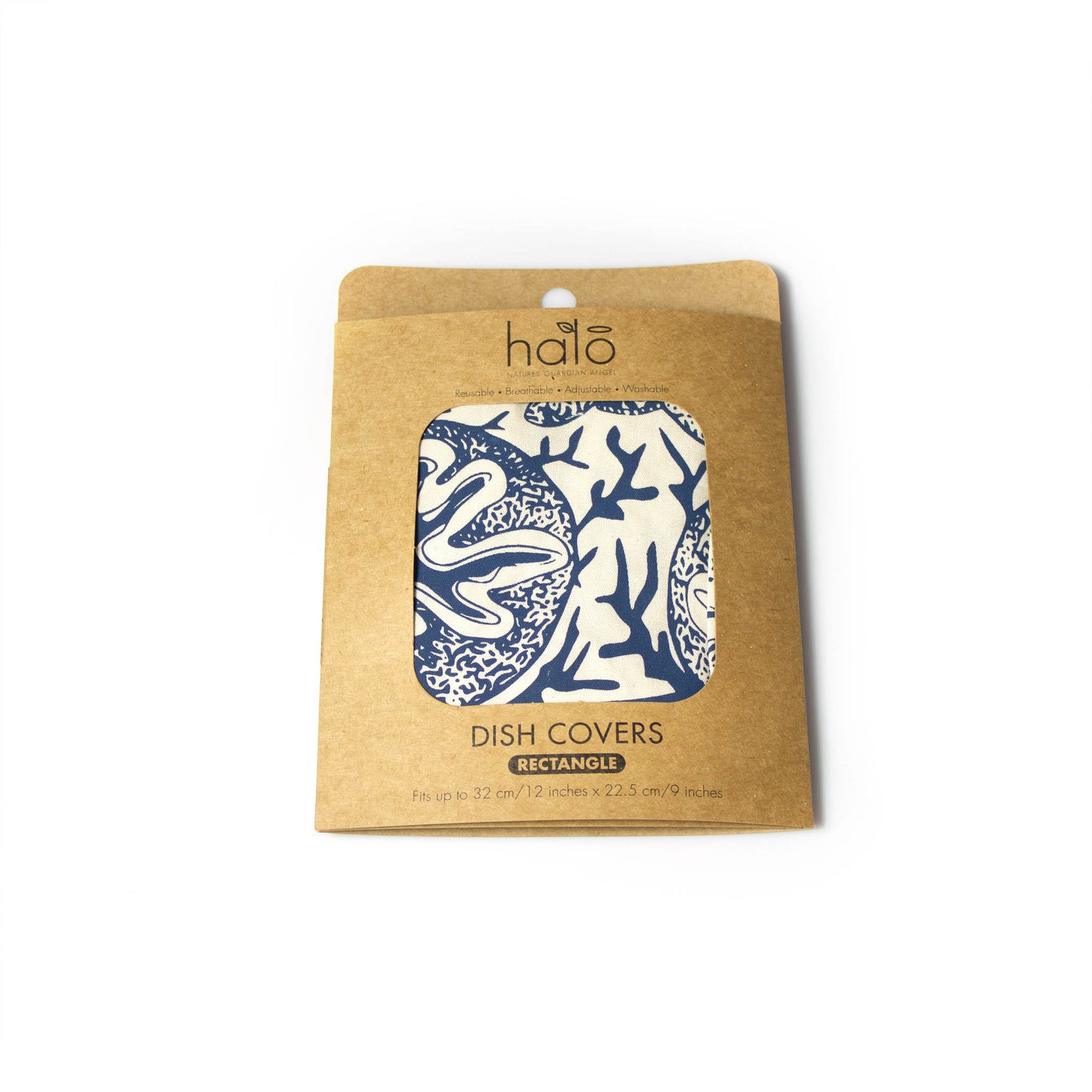 Rectangle Reusable Dish Cover | Starfish | Denim Blue
