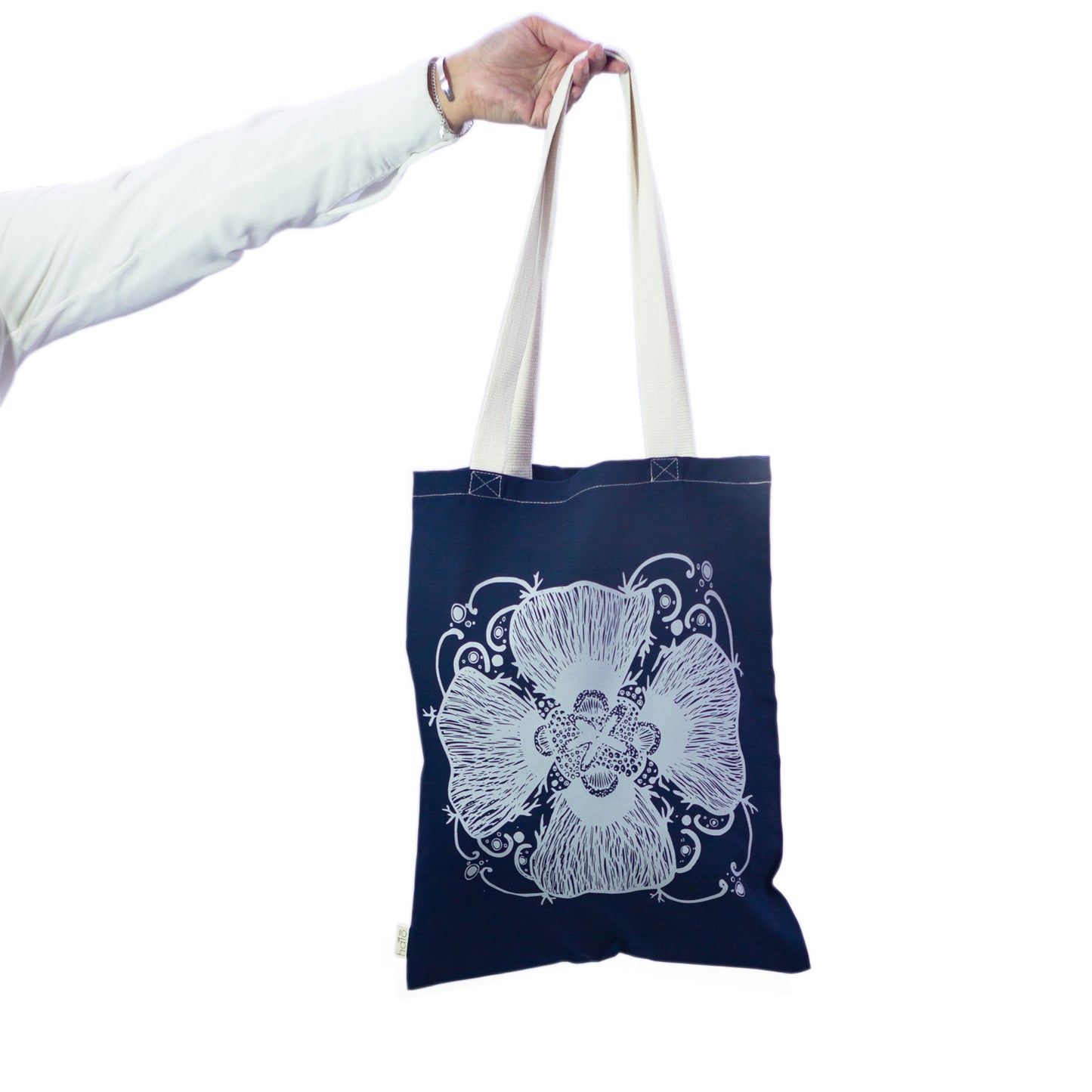Halo Shopper | Starfish | White & Blue