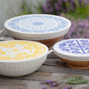 Halo Dish and Bowl Cover Large Set of 3 | Edible Flowers