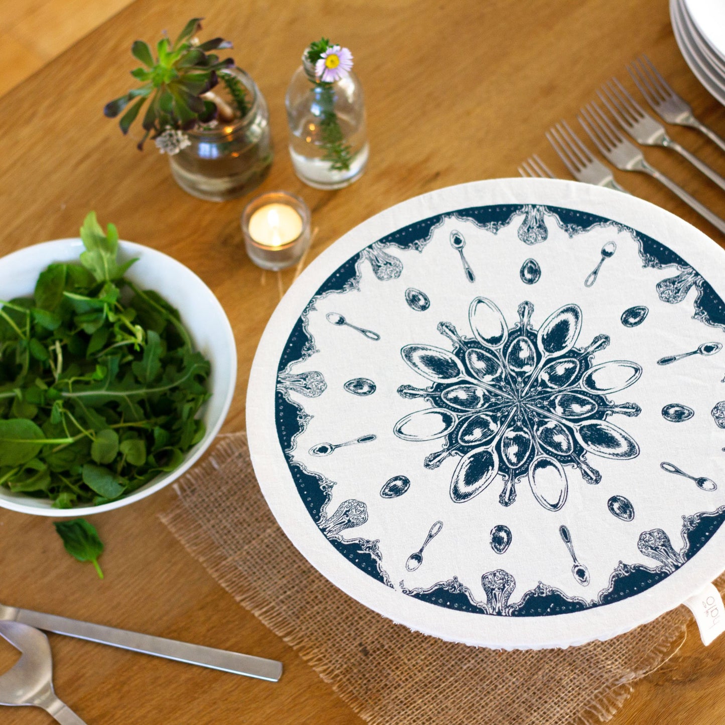 Extra Large Reusable Dish Cover | Utensils | Indigo Blue